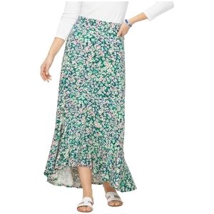 TALBOTS HIGH-LOW FLOUNCE SKIRT - DITSY FLORAL